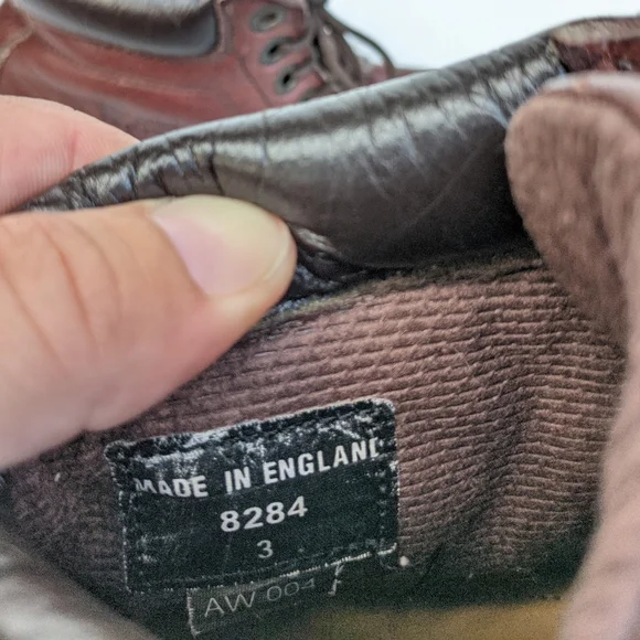 DOC MARTENS 8284 England made chunky lug tread lace-up boots